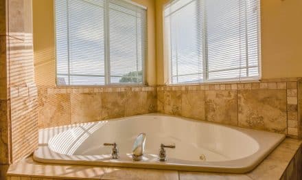 Jetted Tub in the morning