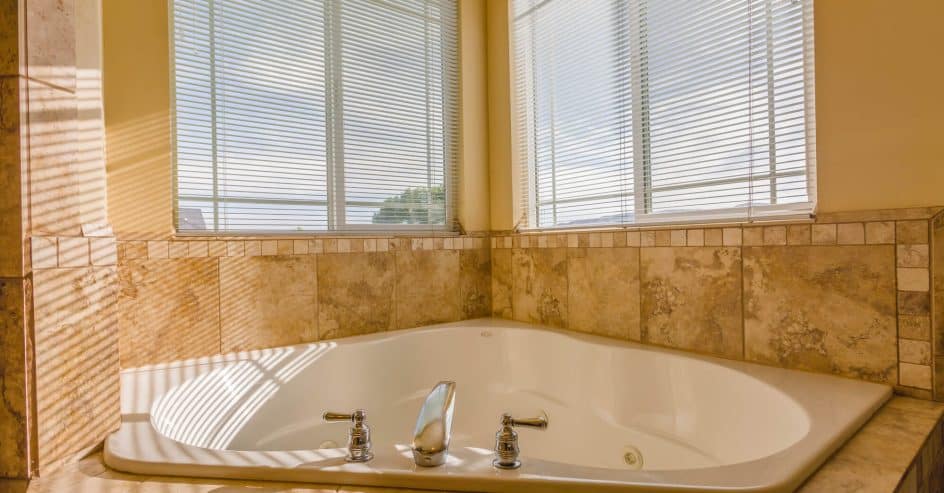 Jetted Tub in the morning
