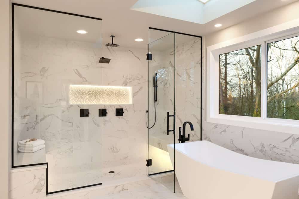 modern walk in showers - Big Easy Bathrooms