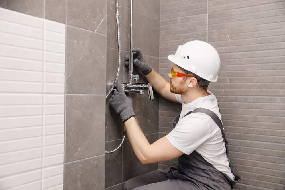 walk-in shower construction