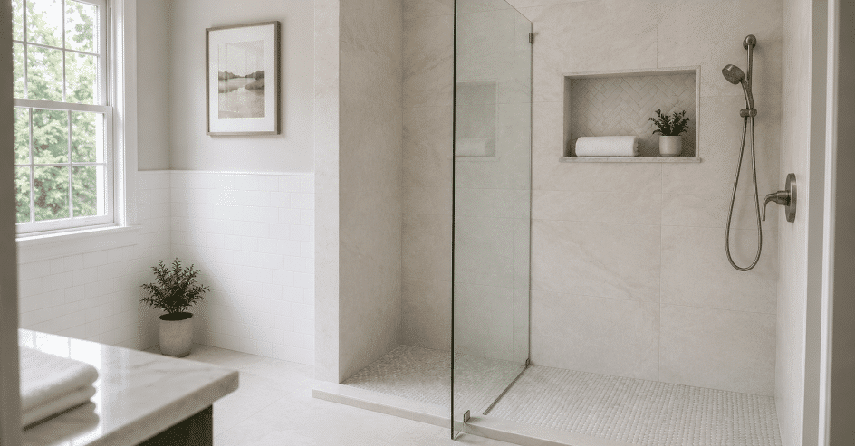 Modern minimalist bathroom retreat